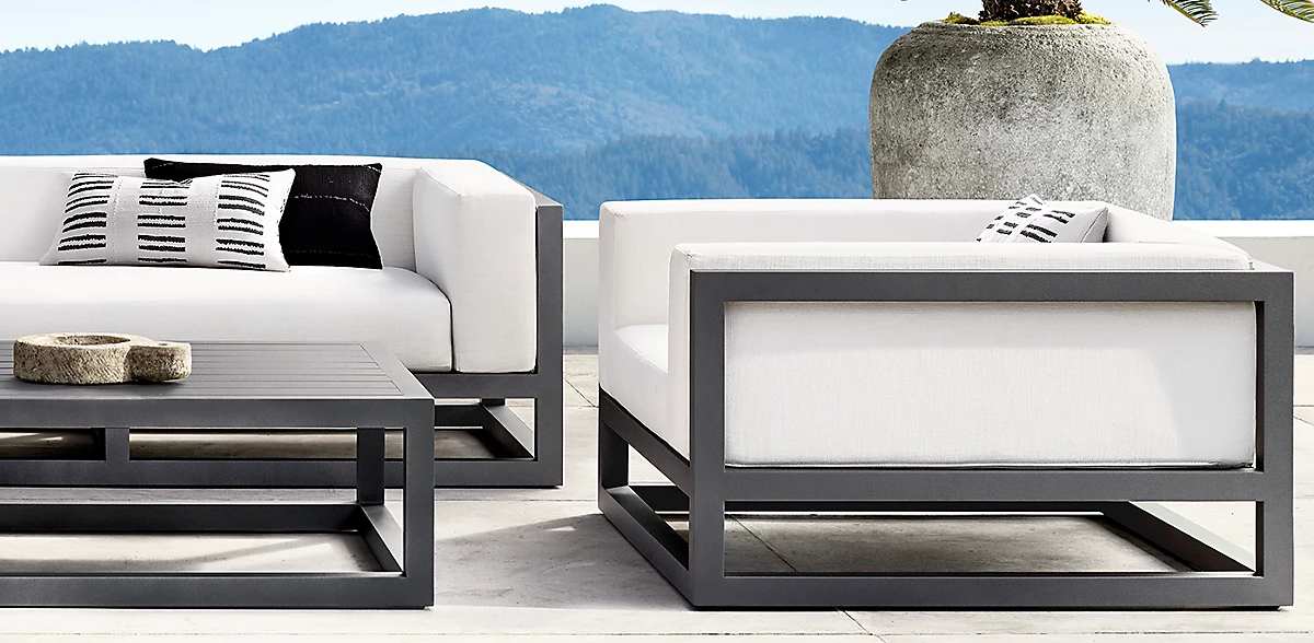 outdoor furniture supplier chaise lounge chairs aluminum garden table sillas de comedor de aluminio al aire libre