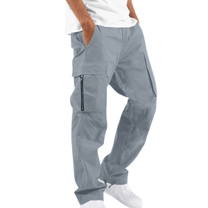 Pantalones Cargo de Lona Ligeros de Cintura Alta Estilo Urbano para Hombre, para Conjuntos de Ropa Urbana a la Moda - Product Image 3
