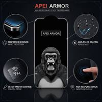 Protector de Pantalla de Vidrio Templado Gorilla 3X Más Resistente a Arañazos, Sin Burbujas, HD Transparente para iPhone 16 17 18 Pro Max Air