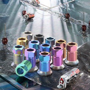 Parafuso de Tubulação para Freio a Disco de Bicicleta, Mangueira Hidráulica de Titânio Classe 10.9 e 12.9, Cabeça Hexagonal com Sistema Métrico para <span class=keywords><strong>Shimano</strong></span> - Product Image 3