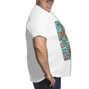 Camiseta personalizada para hombre de talla grande con imagen personalizada, ropa de calle, diseño liso de algodón 100% con técnicas de serigrafía de impresión en contraste - Product Image 2