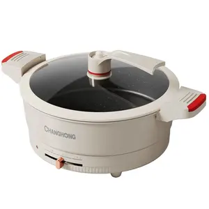 Hot Popular Electric Pressure Cooker Hot Pot Home Smokeless Round Hot Pot