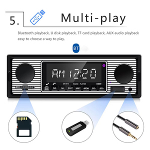 วิทยุติดรถยนต์ Podofo 1Din เครื่องเล่น MP3 รองรับพอร์ต ISO รองรับ FM USB/SD/AUX-IN เครื่องเสียงติดรถยนต์ โรงงาน OEM ODM - Product Image 6