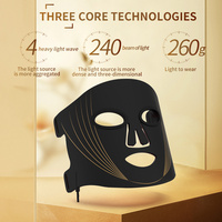 Dispositivo de Belleza LED Yanxer, Máscara Facial de Terapia de Luz Roja Ems para el Hogar, 4 Colores, Antiarrugas, Rejuvenecimiento de la Piel