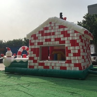 Offre Spéciale personnalisé publicité gonflable gonflable Décoration de noël Maison de noël gonflable pour la fête