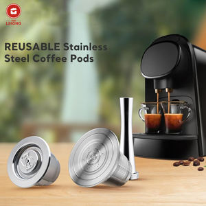 Capsules de café réutilisables en acier inoxydable, dosettes d'<span class=keywords><strong>espresso</strong></span> pour dosettes métalliques rechargeables, <span class=keywords><strong>dosette</strong></span> réutilisable en acier inoxydable avec joint d'étanchéité - Product Image 6