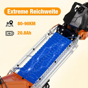 Trottinette électrique pliable pour adultes RCB D7PRO 48V 20.8Ah en aluminium, deux roues, commande par application, freins à disque, autonomie 90-100 km - Product Image 5