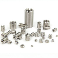 Customized Self Tapping Stainless Steel Thread Inserts M3 M4 X 10mm to M5 M6 M8 M10 M12 18mm Inner Outer Threads Nuts