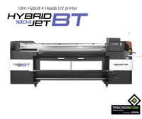 Imprimante UV hybride 180 cm directe usine avec têtes d'impression I3200, alimentation en rouleau continu, couleurs vibrantes pour la fabrication de panneaux publicitaires