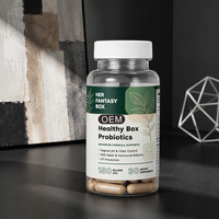 Capsules de Probiotiques Personnalisables OEM pour Femmes, 30 Comprimés – Complément Alimentaire pour l'Équilibre Intestinal Quotidien et le Soutien au Bien-être Féminin