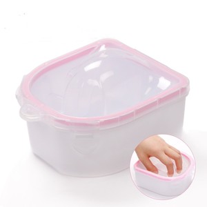 Bol de trempage pour ongles double couche, dissolvant de vernis, plateau de lavage des mains, outil de manucure durable pour spa - Product Image 1