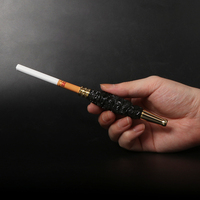 Futeng Porte-filtre à cigarettes de luxe de haute qualité Porte-cigarette en ébène Porte-cigarette avec embouts Embout Porte-cigarette Filtre