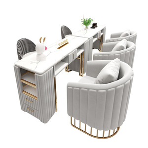 Luxury Hot-selling Products Exclusive Beauty Salon Light Luxury Professional Manicure <b>Table</b> <b>Nail</b> Technician <b>Nail</b> <b>Tables</b> Wood - Product Image 4