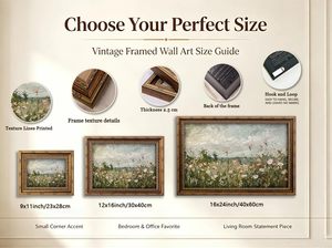 Impression 3D texturée encadrée or de <span class=keywords><strong>fleurs</strong></span> sauvages roses, décor mural paysage champêtre de coquelicots roses, échantillons OEM ODM prêts en moins d'une journée - Product Image 2