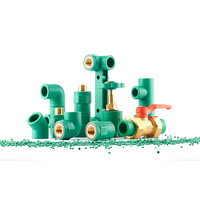 Raccord de tuyau PPR personnalisable direct d'usine matériaux de plomberie de construction en plastique femelle-Double coude et femelle-Double té