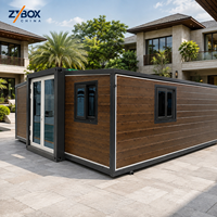 Casa Contenedor Expandible de 40 Pies con Diseño Interior Personalizado, Espaciosa y Prefabricada, Ideal para Alquiler en Resorts y Vivienda Familiar