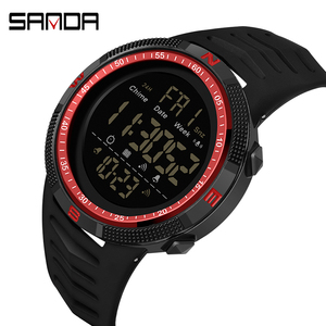 SANDA 6014 di marca da uomo orologio da polso digitale luminoso resistente all'acqua Multi-funzionale moda Casual <span class=keywords><strong>orologi</strong></span> a Led <span class=keywords><strong>per</strong></span> <span class=keywords><strong>ragazzi</strong></span> - Product Image 3