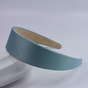 Diadema de Raso Brillante de 4 cm para Mujer, Aro para el Cabello Simple de Color Sólido, Acabado Brillante Clásico, Múltiples Colores - Product Image 5