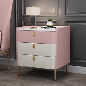 Comodino Moderno e Semplice in Legno Massello Senza Installazione per Camera da Letto e Soggiorno - Product Image 1