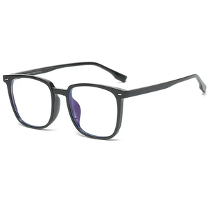 Montatura per Occhiali Nera Lucida Quadrata Unisex, Direttamente dai Produttori, Occhiali Anti-Luce Blu - Product Image 6