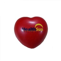 Boule Anti-Stress synthétique en forme de cœur, 50 pièces, avec Logo imprimé