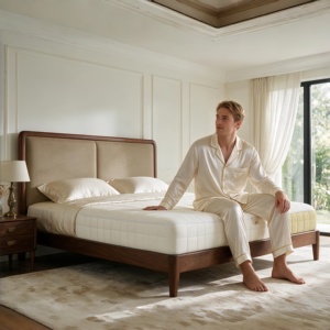 Colchón de Espuma Viscoelástica Híbrida Moderna de Lujo con Muelles Ensacados Individuales, Firme, Transpirable, para Cama Matrimonial, Queen y King, Ideal para Hoteles y Dormitorios - Product Image 1