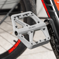 Pédales de vélo en nylon pour vélo de route noir/rouge/jaune/argent antidérapant VTT Pédale de vélo en nylon de différentes couleurs