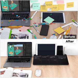 Bàn tổ chức khô xóa bảng bảng trắng nhỏ hàng tuần kính máy tính để bàn bảng trắng với lưu trữ - Product Image 4