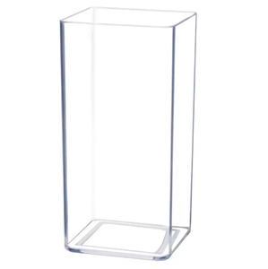 Vaso rettangolare acrilico fiore Lucite vaso durevole Perspex vaso decorativo per uso domestico - Product Image 3