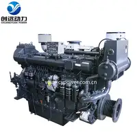 चीन में किए गए SDEC SC7H250CA2 प्रणोदन एकीकरण 6 सिलेंडर भीतर शाफ्ट नाव समुद्री डीजल इंजन