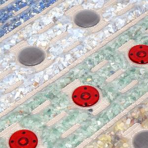 Alfombrilla de Cristal de Amatista con Terapia PEMF Personalizada Decavem, Alfombrilla de Chakra Infrarroja con Luz LED de Fotones, Colchón Corporal de Piedras Preciosas de Jade y Turmalina - Product Image 6