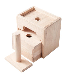 Prensa de mantequilla de madera maciza, color natural, utensilio de cocina de madera para dar forma a la mantequilla, diseño moderno minimalista - Product Image 1