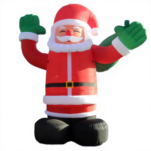 Santa Claus inflable de 40 pies de altura con soplador de aire para decoración navideña de jardín, ideal para fiestas navideñas al aire libre. - Product Image 1