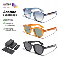 Lunettes de soleil carrées épaisses en acétate avec verres polarisés, rivets OEM, pour hommes et femmes, style rétro