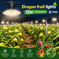 Lampe de culture LED Dragon Fruit 15W 12W pour usage extérieur IP65, spectre complet, pour Pitaya, vente en gros