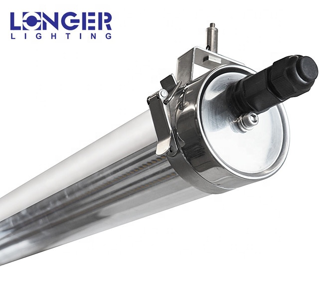 IP 68 110lm круглая 30 Вт 45 Вт 60 Вт Поликарбонат экструзия 301 нержавеющая сталь линейная арматура Тройная Светодиодная лампа