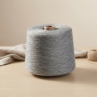 3# Heather Grey 21S 100% Spun Polyester Yarn High Tenacity Ring Spun Polyester Staple Yarn for Knitting Socks Fabric