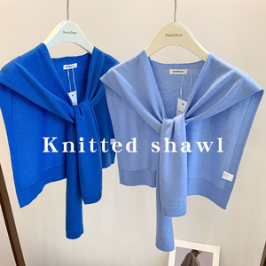 <strong>2025</strong> <strong>New</strong> Knitted <strong>Wool</strong> Collar Small <strong>Shawl</strong> Decorative Collar <strong>Wool</strong> Knot Decorative Scarf <strong>Wool</strong> Knitted Small <strong>Shawl</strong> Wholesale - Product Image 1
