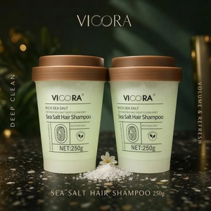 VICORA 250g Shampooing au sel marin raffiné, crème exfoliante pour le cuir chevelu, nettoyage en profondeur pour cuir chevelu <span class=keywords><strong>gras</strong></span> - Product Image 5
