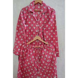 Conjunto de Pijama de Algodón, Suave, Ligero y Transpirable, Ropa de Dormir Cómoda, Ropa de Casa Informal para Mujer, Conjunto de Dos Piezas - Product Image 4