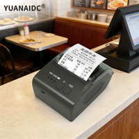 Printer Thermal Portabel 58mm BT Mini Hitam Putih Jernih Impresora Tersedia