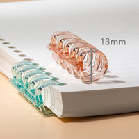 5-Ring Bunte Plastik-Loseblatt-Binderinge Spiralbinder Notizbuch-Bindungskämme für Notizbücher
