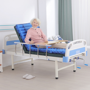 2 <strong>Cranks</strong> Hospital Bed Manual Hospital Bed With Air Mattress and Dining <strong>Table</strong> - Product Image 4