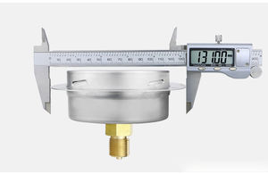 เครื่องมือวัดความดันขนาด100มม. 2.5% ตัวบ่งชี้ชนิดความดันก๊าซแอมโมเนียเครื่องวัดความดันแบบแคปซูลพร้อมขอบหน้าแปลน - Product Image 4