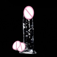 Dildo Grande de Silicona Suave Realista Pene Artificial de Goma Impermeable para Mujeres Juguetes Sexuales para Adultos