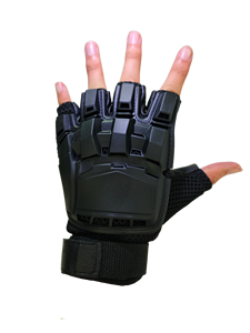 Gants tactiques mi-doigts pour hommes et femmes, pour l'entraînement, la défense personnelle, le cyclisme, l'escalade, anti-émeute - Product Image 2