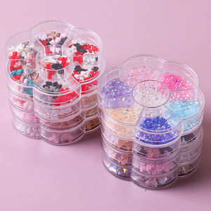 Oferta Especial: Nuevo Set de Arte de Uñas Estilo Japonés, Mixto 3D, Paquete de 7 Compartimentos, Dijes de Resina para Uñas con Diseños de Mariposas, Lazos y Osos de Dibujos Animados - Product Image 3