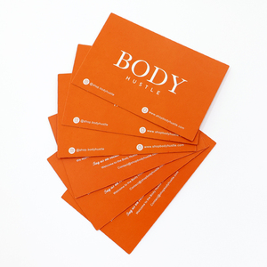 Magnifique cartes de remerciement en papier orange pour senior avancé personnalisé avec logo imprimante de cartes de visite de remerciement biodégradable de haute qualité - Product Image 4