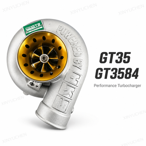 เทอร์โบชาร์จเจอร์ GT35 GT3584 <span class=keywords><strong>T04Z</strong></span> รุ่นใหม่ หน้าแปลน T4 0.82AR จานลูกปืนแบบจาร์เนอร์ ระบายความร้อนด้วยน้ำมัน สำหรับรถแข่งสมรรถนะสูง - Product Image 1