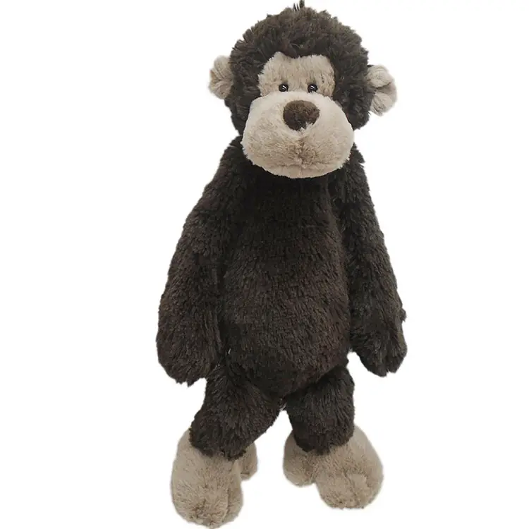 Monkey Stuffed Toys Kleine Augen Schwarz Mandr Toy Brown oder nach Ihren Wünschen Stickerei oder Druck 28cm oder 35cm